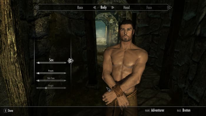 skyrim mods for character creation