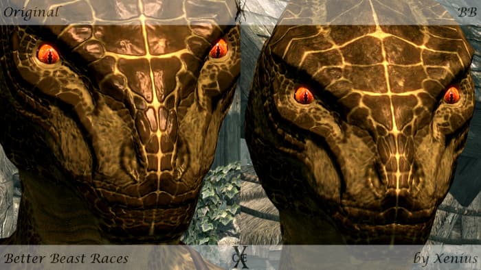 &quot;Better Beast Races v2&quot; before and after. 