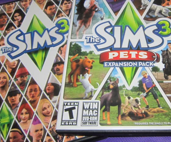 &quot;The Sims 3&quot; and &quot;The Sims 3 Pets&quot; expansion pack.