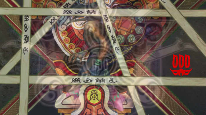 For a split second, Yojimbo's glyph is faintly visible. The Ultimania guide didn't tell us what &quot;fundamental force&quot; the M-sign (which is upside-down) represents. Perhaps poison, considering some of Yojimbo's attacks?
