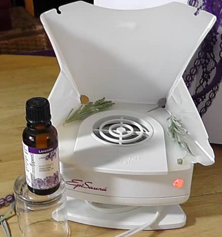 A few drops of lavender oil in a steam facial is relaxing.