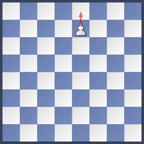The white pawn is one square away from promotion.