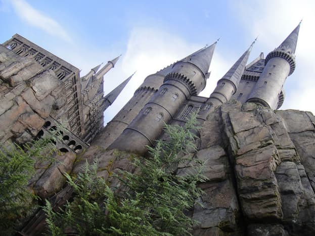 Hogwarts is focused on education but is just as much a fortress against the dark wizards who dare to threaten it.