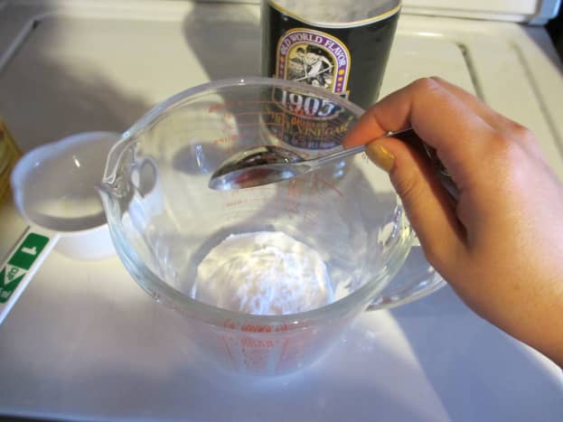 Measure one tablespoon of baking soda.
