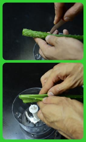 Slice each leaf from the side before pulling it open.