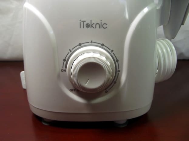Rotary pressure control for iTeknic Oral Irrigator.