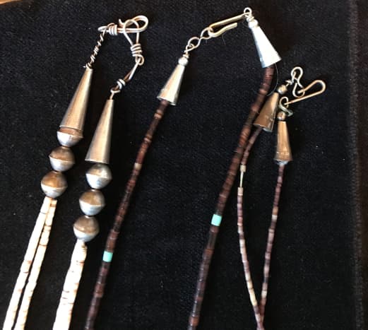 The far left is the only true Native piece. The other two are not silver and do not have the correct clasp.
