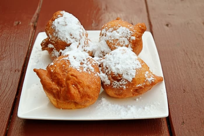 If you prefer sweeter desserts, top the fritters with powdered sugar.