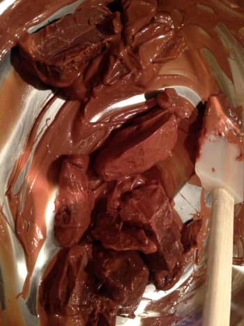 Cut Chocolate into pieces before melting