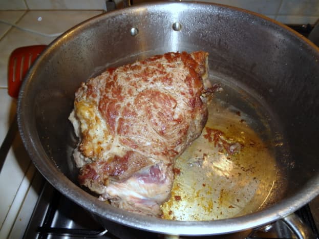 Sear beef on each side for 3-4 minutes