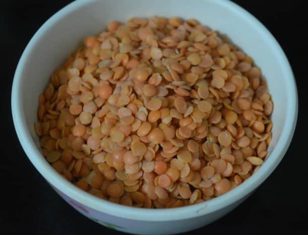 Red lentils (masoor dal)