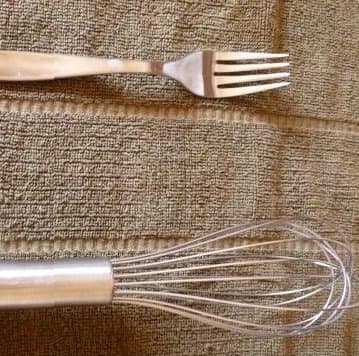 Need a whisk? Use a fork.