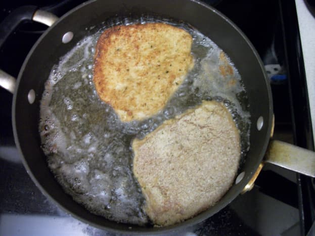 Fry cutlets about 2 to 3 minutes per side 