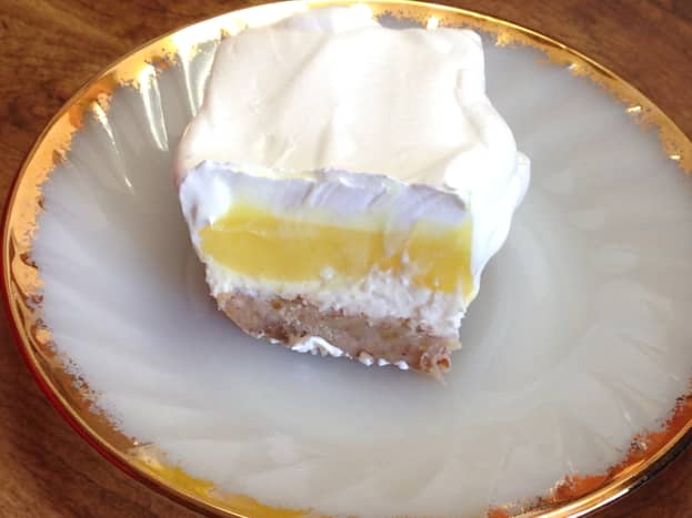 Creamy lemon layered dessert