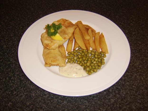 Fish is considered lucky to eat at New Year, as are peas.