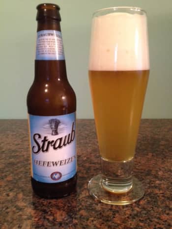 Limited legacy beers: 2014 Straub Straubweizen, hefeweizen 