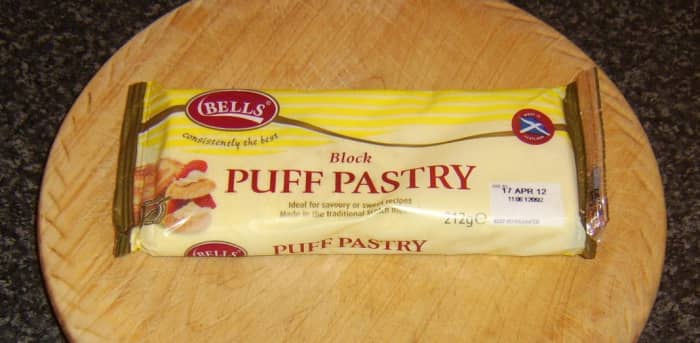 This eight-ounce package of puff pastry makes one pasty.