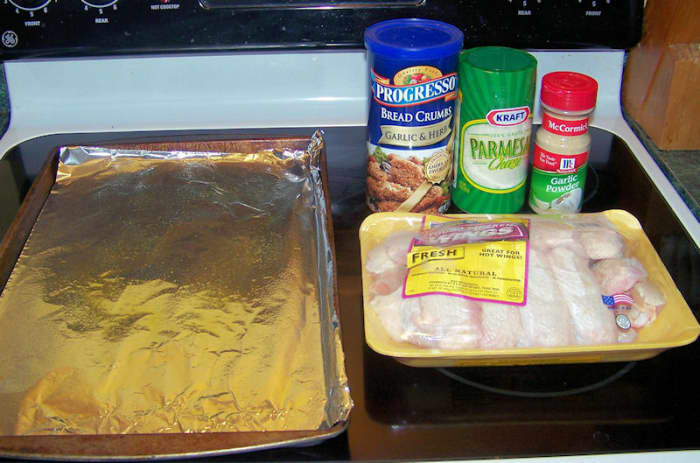 Assemble the ingredients - Not shown - 1/4c. melted butter.