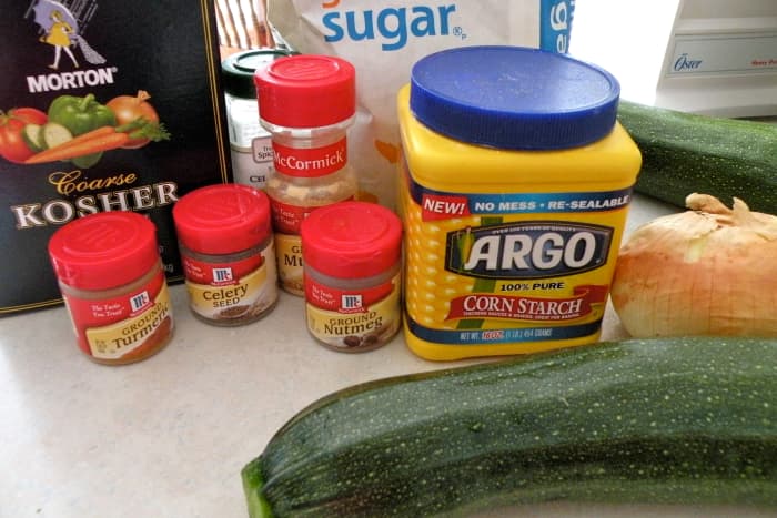 Ingredients for the relish.