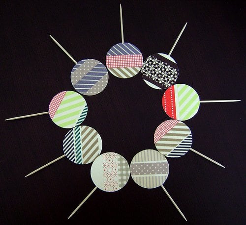 Do you enjoy using washi tape?  It's a great material for cupcake toppers.