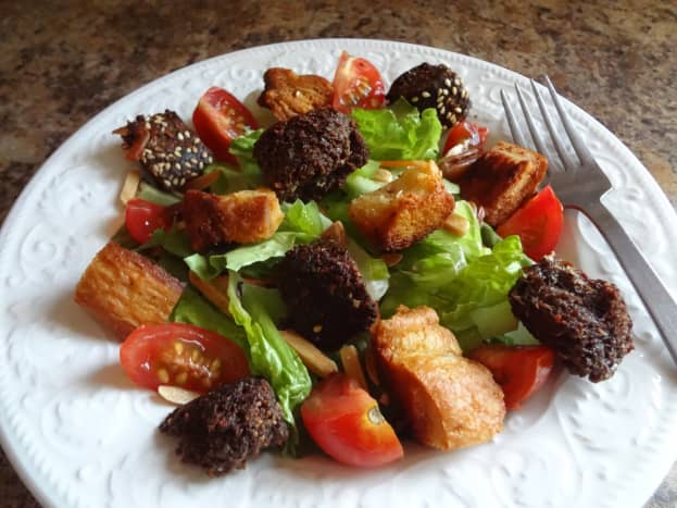 Crouton make a great salad topper for added crunch.