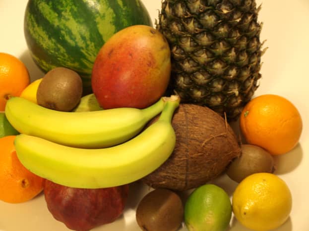 Various tropical fruits