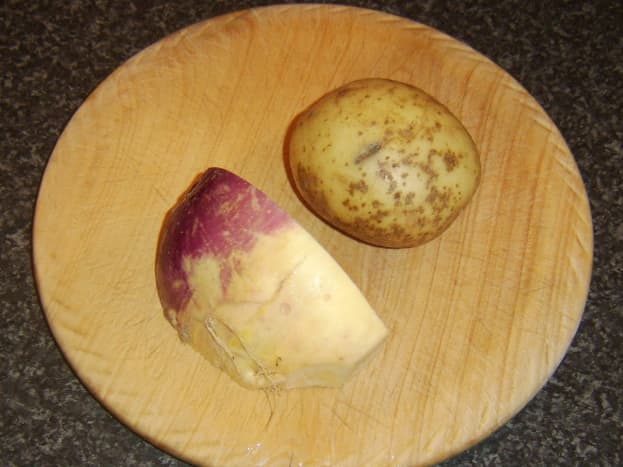 Potato and Swede turnip/rutabaga 