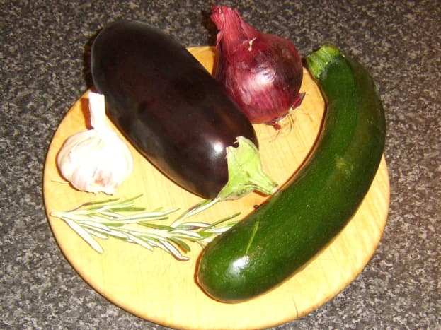 Mediterranean vegetables for roasting