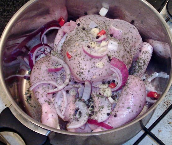 Chicken and poaching flavourings