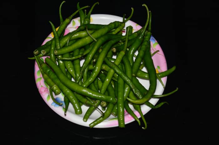 Long green chilies