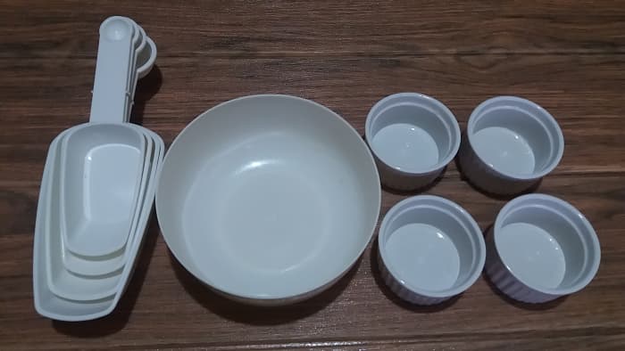 utensils in preparing the sweet soy sauce