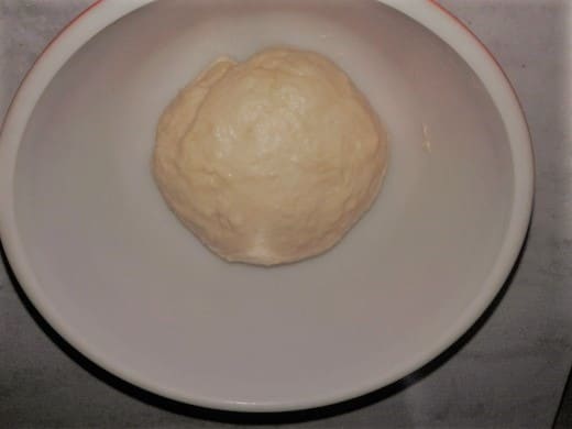 dough is ready for 1st rising