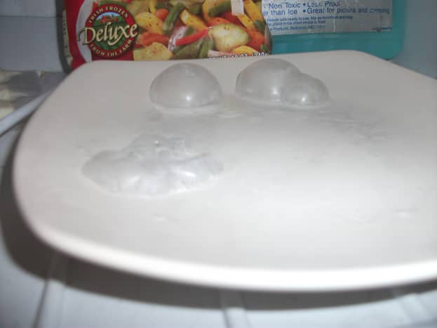 Bubbles in the freezer