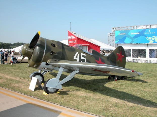 The Soviet Air Force I-16 fighters were not a match for the modern German Messerschmitt Bf109s.