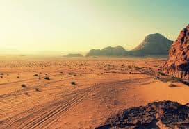 Desert wilderness on Earth.