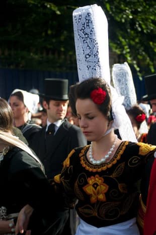 &quot;Coiffe of Bigouden,&quot; traditional lace cap worn by some Breton women.