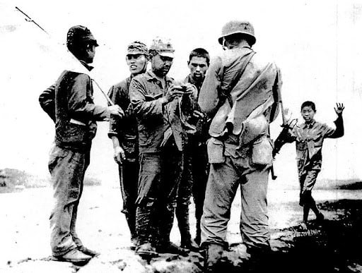 Some of the few Japanese soldiers who surrendered to American troops on Guadalcanal.