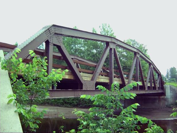 Truss bridge.