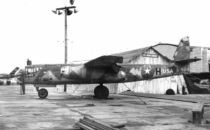 The Arado AR 234 Blitz was the world's first operational jet powered bomber, built by the German Arado company in the closing stages of the Second World War.