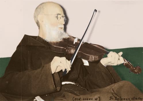 Blessed Solanus Casey with his beloved violin