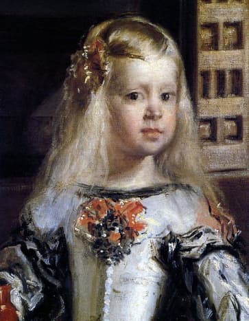 Close-up of La Infanta Margarita Teresa in the painting, &quot;Las Meninas.&quot;