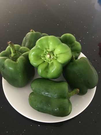 Medium-sized capsicums
