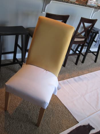 Reupholstering a chair is a great DIY project