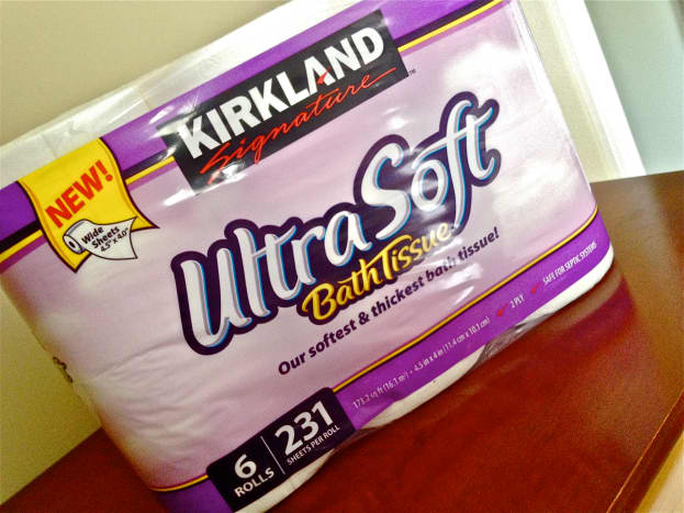 Don't spend extra on brand-name toilet tissue when the Kirkland brand is comparable in quality for a fraction of the price.