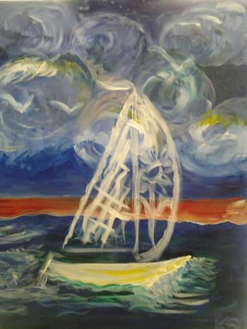 My sailboat painting