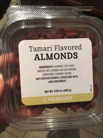 Look what I found in the clearance aisle! Gourmet almonds...