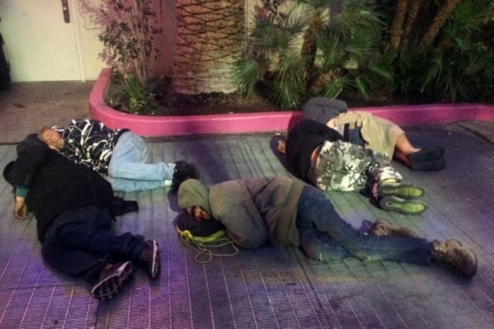 Homeless people in Las Vegas