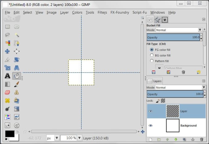 Fig. 1  Creating background with Polka Dot pattern in GIMP 2.8