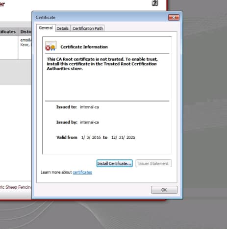Windows 7 certificate properties dialog