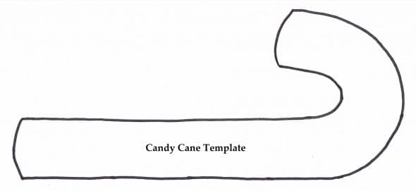 Candy cane template